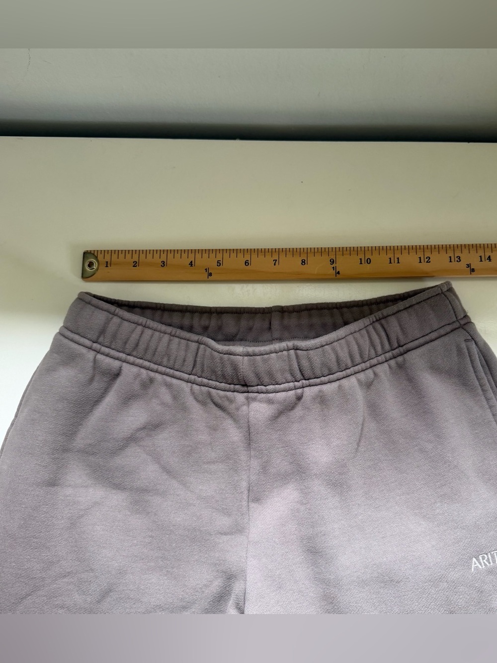 Aritzia Sweatpants Cozy Sweatfleece Mega Straight Sweatpant Taupe Brown Size XS - Picture 7 of 10